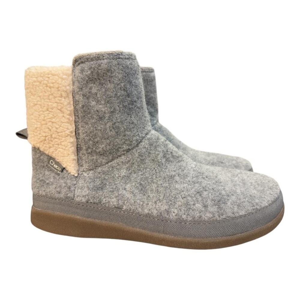 Chaco Revel Tall Gray Wool Boot Women size 10.5 NEW